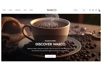 design coffee shopify store coffee shopify private label coffee shop website