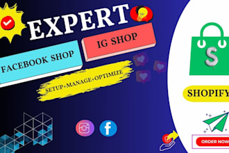 fix instagram, facebook shopping, product tagging and integrate with shopify