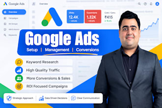 run google ads for you, manage and optimise the campaigns
