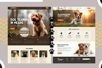 design modern pet store shopify website for pet products and accessories