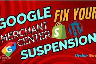 fix misrepresentation google merchant center suspension