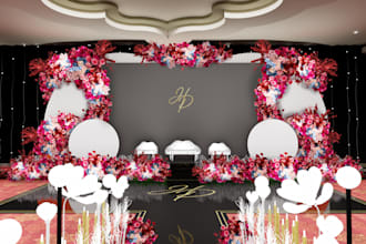 design you any wedding decoration you want