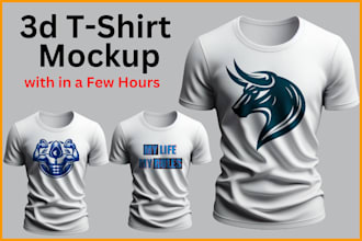 design 3d hoodie tshirt clothing mockup