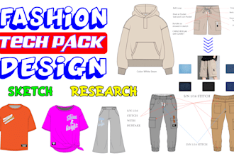 do clothing design apparel flat sketch fashion design tech pack