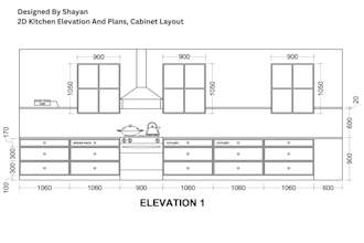 design professional kitchen, cabinetry and 3d render