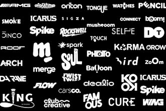create stunning logo for band, typography, text, dj bands