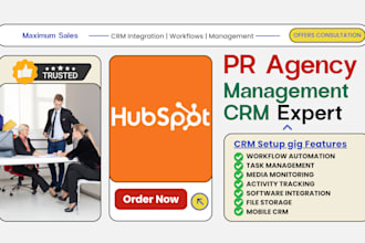 setup PR agency crm prezly oneclusive propel muck rack cision prowly hubspot crm