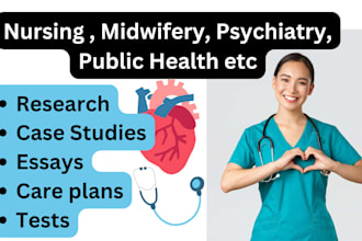 handle midwifery, nursing and public health
