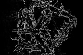 draw custom cyber sigilism and neotribal for you