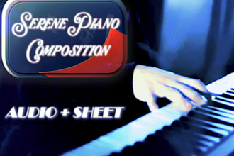 write your serene composition with analytical skills