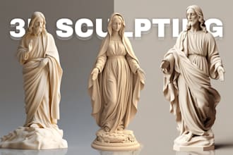 sculpt high quality 3d model for 3d printing and rendering in blender