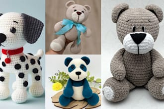 write a detailed step by step crochet pattern amigurumi crochet pattern toy etsy