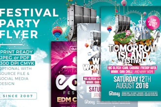 design festival party flyer