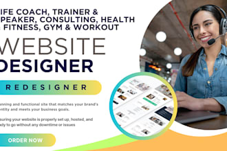 do life coach website fitness website consultant speaker design personal trainer