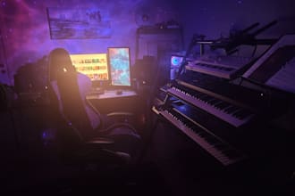 deliver an 80s synthwave song in full neon spandex audio