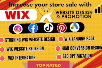wix website design wix redesign wix online store wix expert