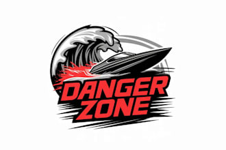 design significant racing boat logo