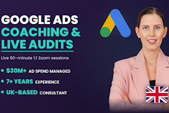google ads coaching, live audits 60min zoom sessions