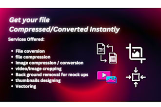 convert your data and vector file fast
