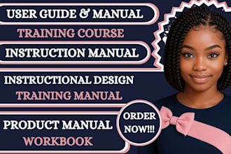 create training manual, training course, instruction manual, workbook, PPT slide