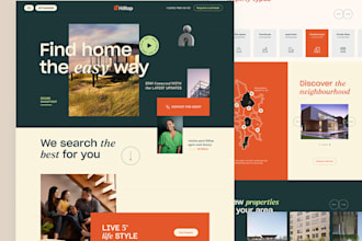 design real estate website real estate app landing page property listing app