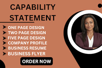 design your federal government and winning capability statement business plan