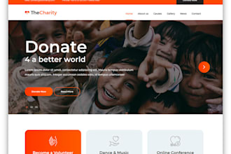 design a nonprofit website charity website 501c3 website ngo donation website