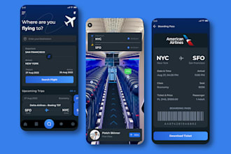 develop airline app, booking website, flight booking app