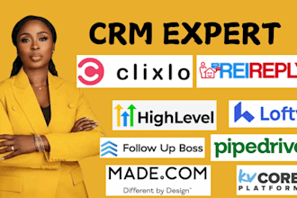 do rei reply clixlo kvcore lofty gohighlevel pipedrive follow up boss made com