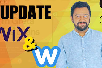 update, redesign wix or weebly website