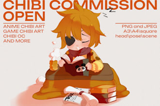 draw chibi art, stickers
