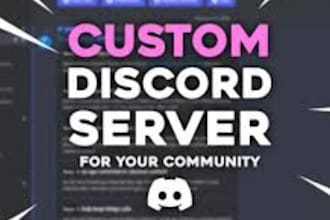 professionally setup a custom discord server for your community in 48 hours