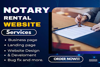 build a notary website template, notary template, notary law firm template