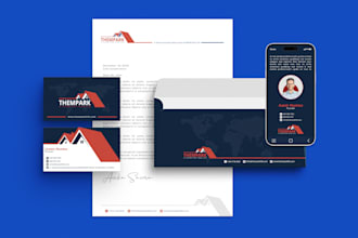 design business card, letterhead, and stationery items