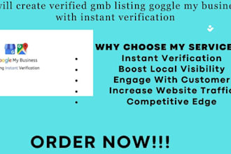 create complete google my business setup with instant verification in 24 hours