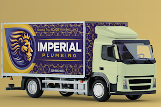 make branding vehicle wrap design for your pickup, truck, trailer
