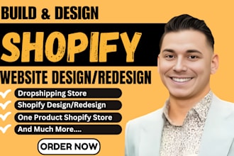 build shopify store design ecommerce dropshipping store shopify website design