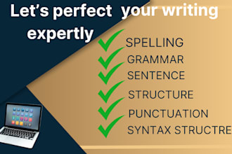 expertly copyedit, format and proofread your text