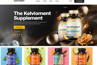 design nutraceutical shopify store sarms peptide store health supplement website