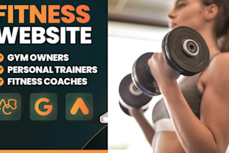 build a website for personal trainer, fitness trainer, coach, yoga, gym website