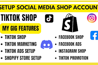 setup pinterest discord tiktok ig fb shop social media to boost website sales