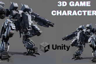 create 3d game character, 3d game model, game assets, 3d animation for game