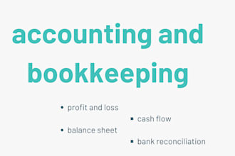 do all the financial statements, bank reconciliation