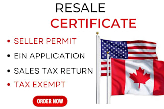 resale certificate, reseller certificate, seller permit and sales tax exemption