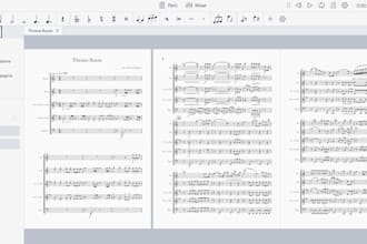 transcribe your pieces onto sheet music or into PDF files
