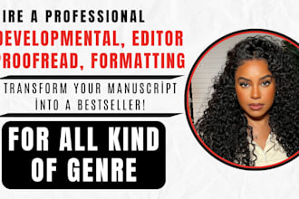 proofread edit format memoir nonfiction fiction novel developmental book editor