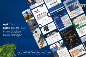 design epk, media kit, case study flyer, marketing flyer, door hanger