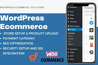 build elementor woocommerce website, woocommerce setup, seo