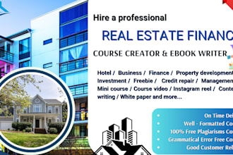 write real estate investment, risk management tella, udemy online course content