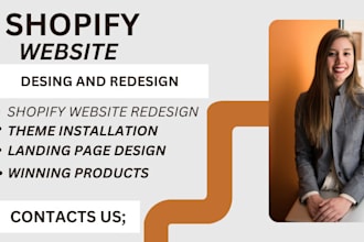 build, design, create shopifystore, shopify website,shopify dropshipping store